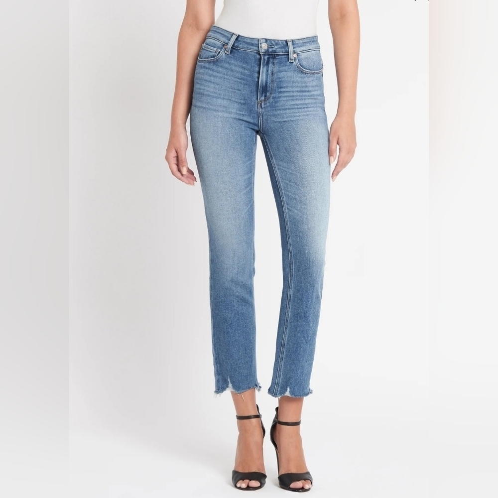 Paige Cindy Jean In Mel Distressed Hem Size 26 Women's - Picture 1 of 12
